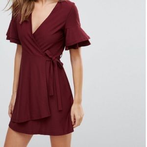 ASOS sz 8 mini wrap dress